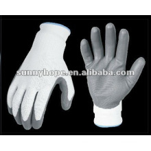 Foam nitrile coated glove with 13 gauge polyester liner
